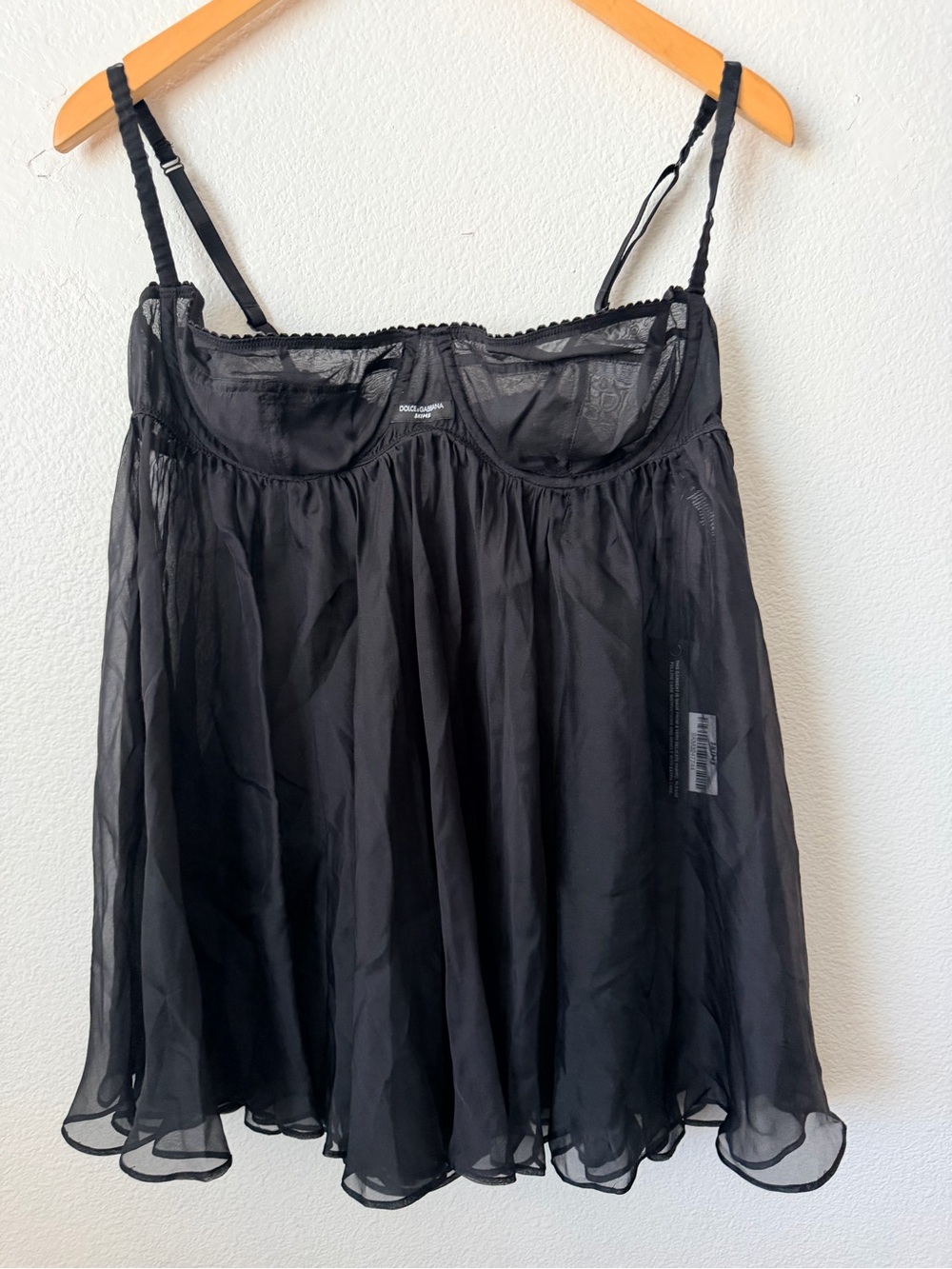 SKIMS x Dolce&Gabbana Babydoll Romance Mini Dress Luxury Designer Size L - Picture 7 of 9